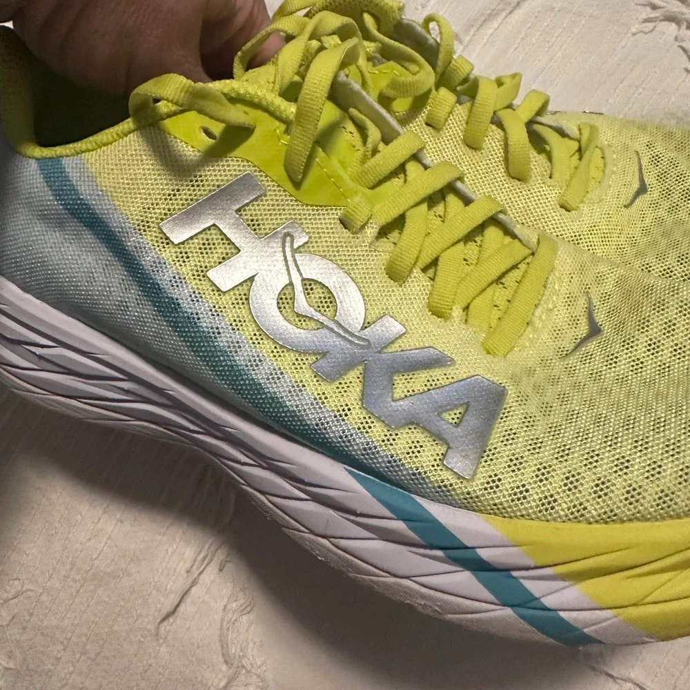 Hoka Neon Yellow Athletic Shoes - Picture 8 of 9